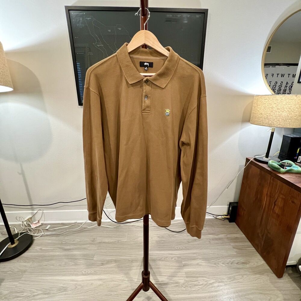 Stussy - LS Rib Polo (#1140311-1029) - Brown